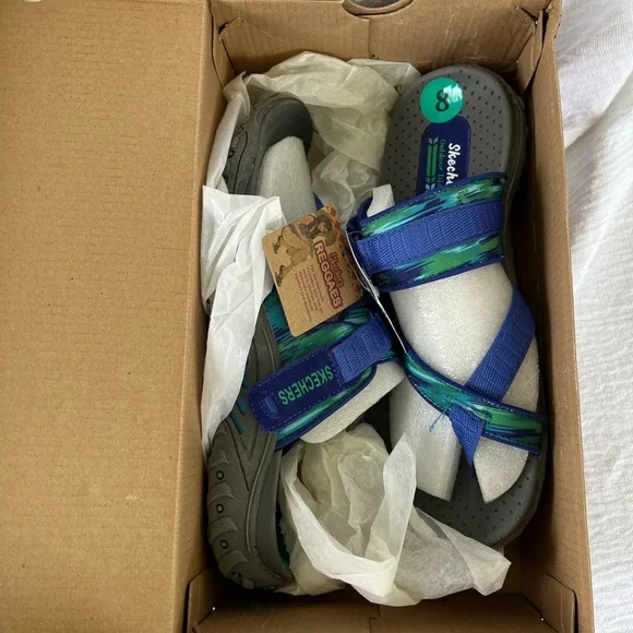 Skechers Reggae Brush Stroke Sandals Size 8 - Picture 10 of 11